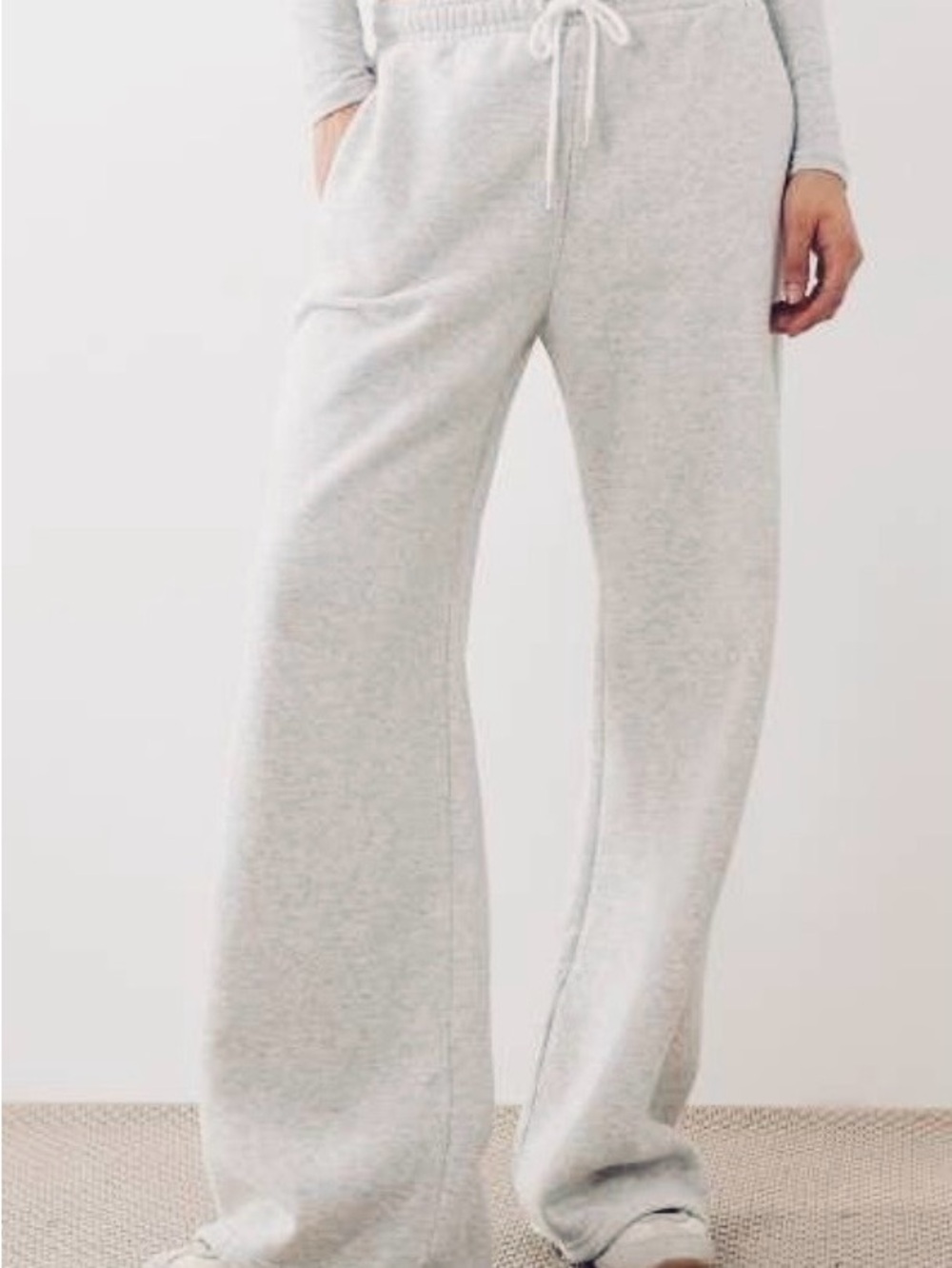 Abercrombie & Fitch Light Gray Cozy Essential Sweatpants